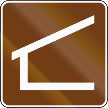 Amerika Birleşik Devletleri Mutcd Kılavuzu yol işaret - Trail barınak