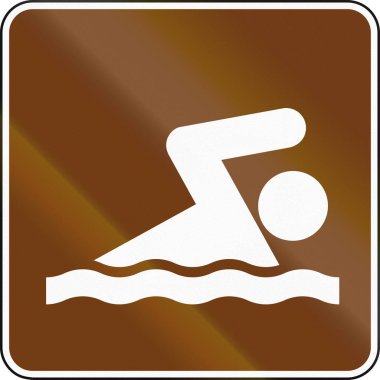 Amerika Birleşik Mutcd Kılavuzu yol işaret - Yüzme