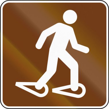 Amerika Birleşik Devletleri Mutcd Kılavuzu yol işaret - Snowshoeing