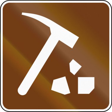 Amerika Birleşik Devletleri Mutcd Kılavuzu yol işaret - Rock toplama