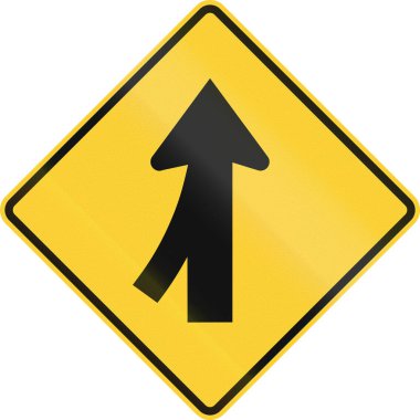 Amerika Birleşik Devletleri Mutcd yol işaret - kavşak ile birleştirme