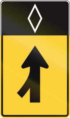 Amerika Birleşik Devletleri Mutcd yol işaret - birleştirme lane