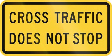 Amerika Birleşik Devletleri Mutcd yol işaret - Cross Rating bitmiyor