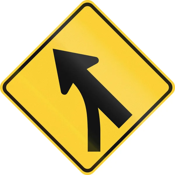 미국 경고도로 표지판 — 스톡 사진