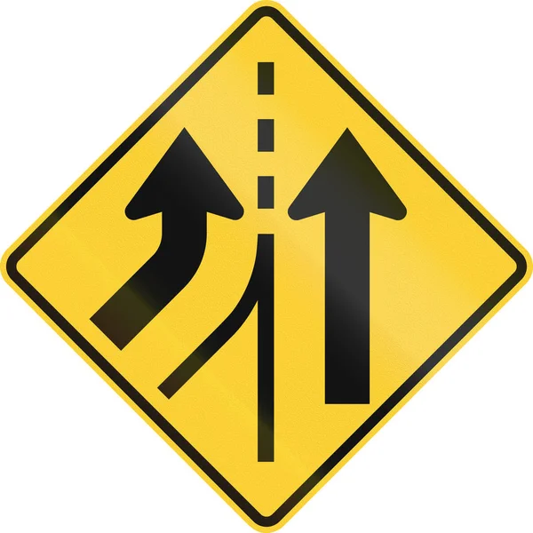 United States Warning Road Sign — Stock Photo, Image