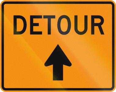 Yol işaret ABD'de Virginia devlet - servis yolu yön kullanılır.