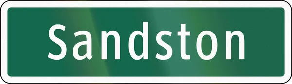 Road sign used in the US state of Virginia - Sandston — Stock Photo, Image