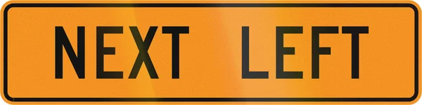 Дорожный знак, используемый в американском штате Вирджиния - слева — стоковое фото