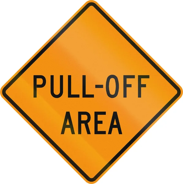 Road sign used in the US state of Virginia - Pull-off area