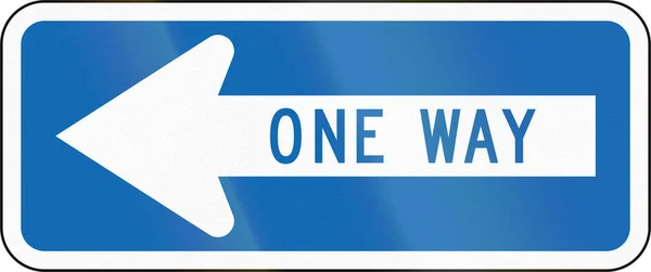 New Zealand road sign RG-14: One-way stree — Stock Photo, Image