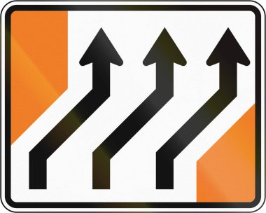 Yeni Zelanda yol işaret: yolları righ için vardiya