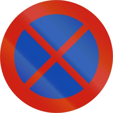 Norveç yasal yol işaret - durmak yok