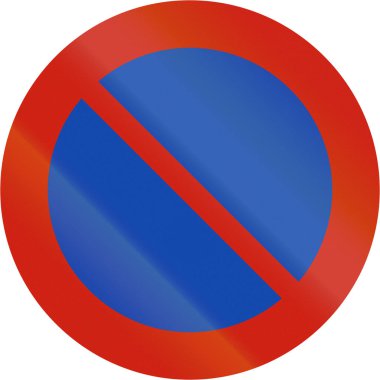 Norveç yasal yol işaret - Park kısıtlama