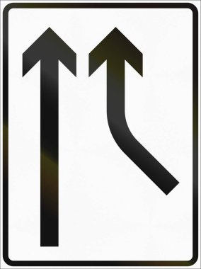 Norveç lane bilgi yol işaret - eklenen lane