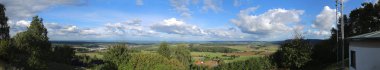 Panoramik dağ Schlossberg, Bavaria'da Outlook'tan