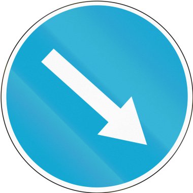 Estonca yol işareti