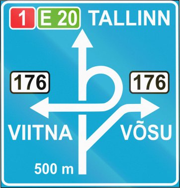 Estonya kotasyon yol işaret yön ve hedefleri
