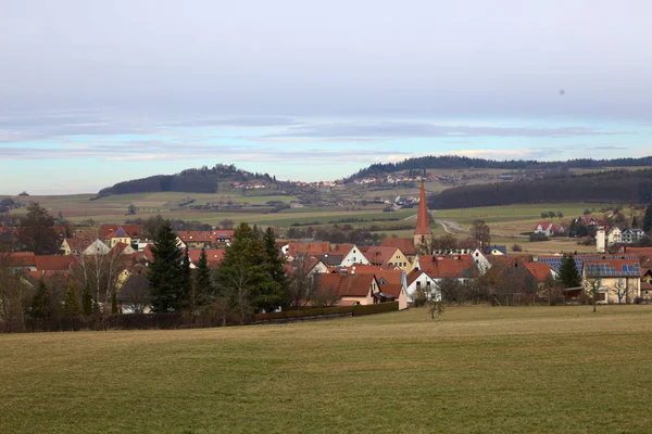 Bawarskiej miejscowości Thalmaessing w pobliżu Nuremberg w Niemczech — Zdjęcie stockowe