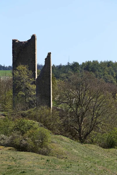 Rovine del castello Bechthal in Baviera in Germania — Foto Stock