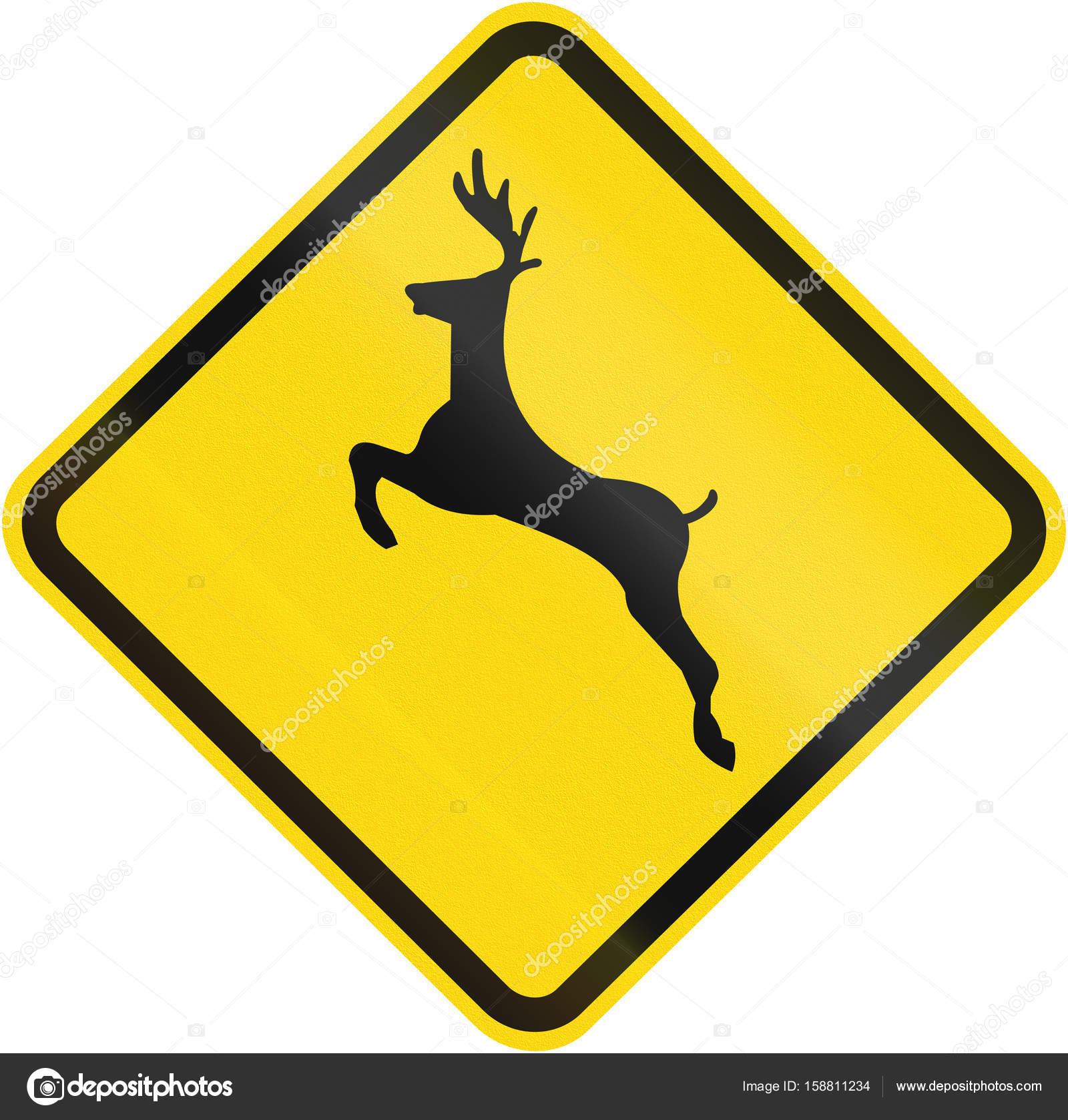Deer crossing sign sale