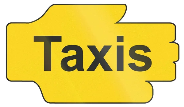 Obsolete Taxi stop sign, usato a Buenos Aires in Argentina — Foto Stock