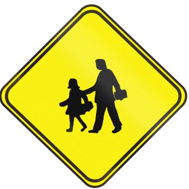 Uruguay - kullanılan yol işaret okul Geçidi