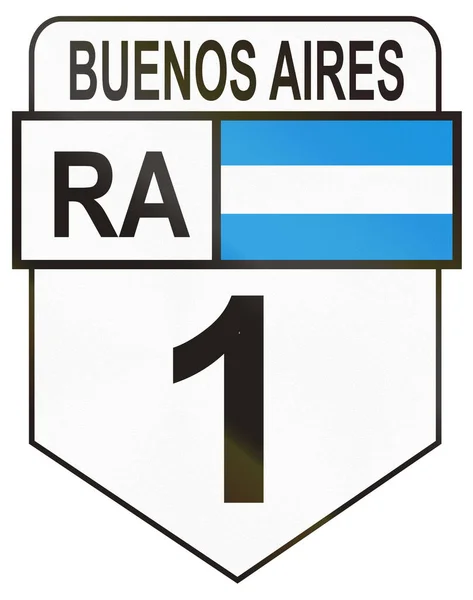 Signo de la ruta nacional argentina 1 —  Fotos de Stock