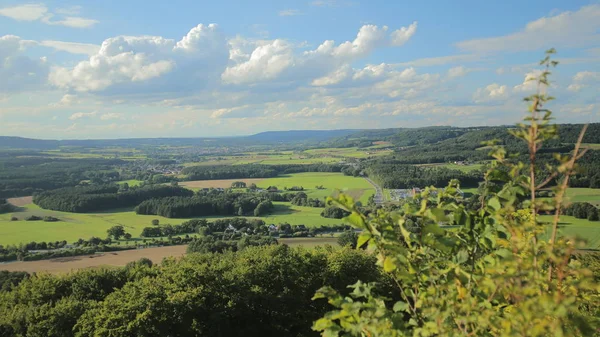 Utsikt från slottet Wolfstein nära Neumarkt in der Oberpfalz — Stockfoto