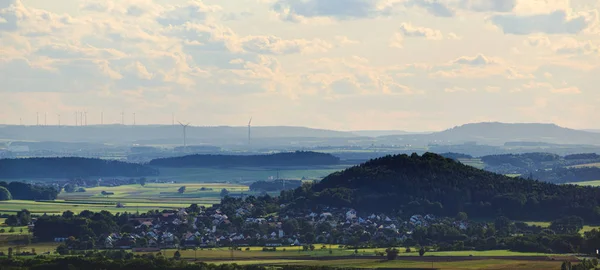Vista do castelo Wolfstein perto de Neumarkt na cidade de Stauf — Fotografia de Stock