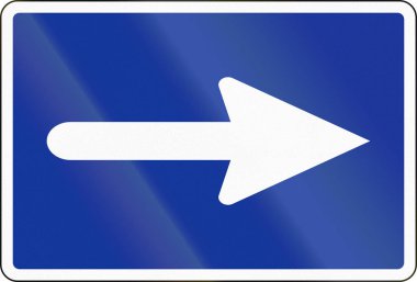 Alman iç su gezinti işareti - tavsiye seyahat yön