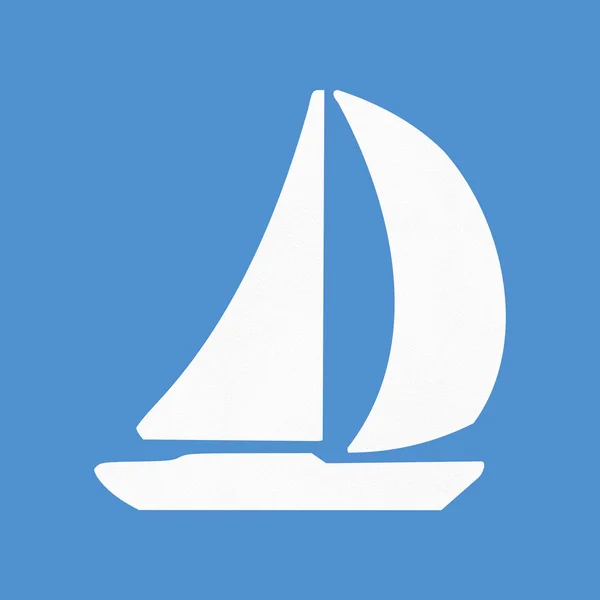 Морська фарватер знак Швеції - вітрило човни дозволено — стокове фото