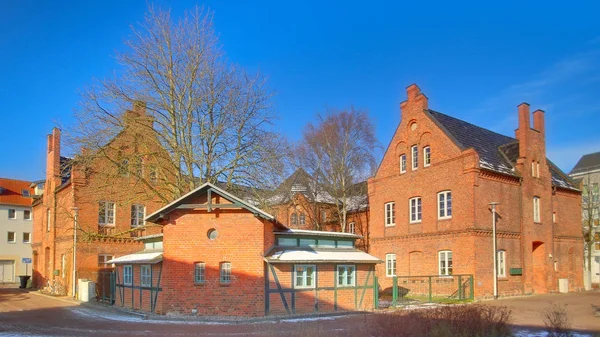 Imagen HDR del antiguo convento Stephanienkonvent (Convento Stephanie), ahora catalogado como monumento en Greifswald, Alemania —  Fotos de Stock