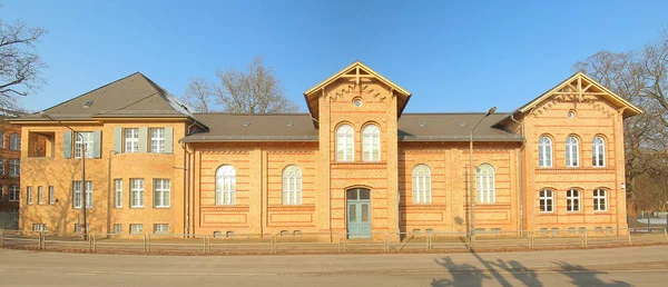 Parte del histórico gimnasio Jahn, catalogado como monumento en Greifswald — Foto de Stock
