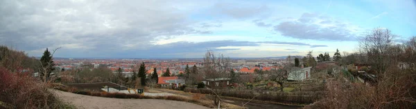 Vue sur Erfurt, capitale de la Thuringe, Allemagne — Photo