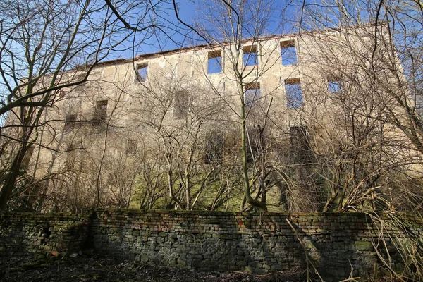 Rovine Del Castello Haus Zeitz Vicino Koennern Sassonia Anhalt Germania — Foto Stock