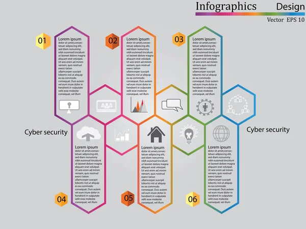 Infographics zaman çizelgesi. Premium Kalite Tasarım web grafik simgeler öğeleri. Siber güvenlik teknolojisi kavramları