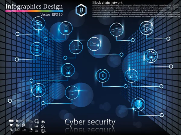 Zaman çizelgesi Infographic, iş stil zaman çizelgesi afiş. Vektör. iş akışı düzeni, diyagram, seçenekleri, web tasarım, zaman çizelgesi infographics, siber güvenlik kavramı, Icon set kadar sayı adım için kullanılan