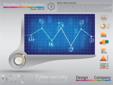 Zaman çizelgesi Infographic, iş stil zaman çizelgesi afiş. Vektör. c