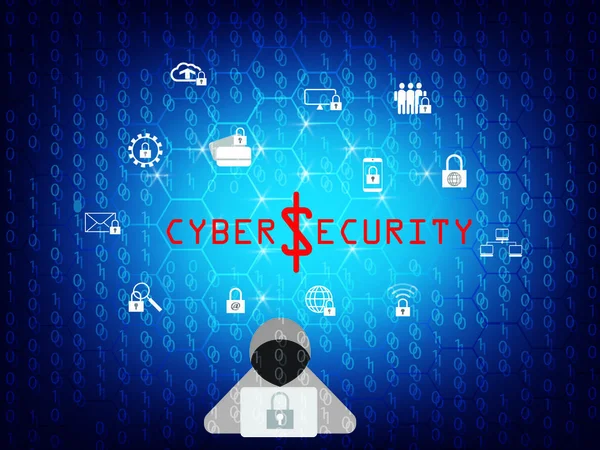Teknik, IT-brottslighet, cyber secueity, Ransomware alert, wannacry — Stock vektor