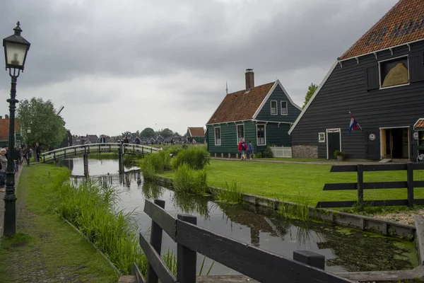 Zaanse Schans - Quartiere di Zaandam, Paesi Bassi . — Foto Stock