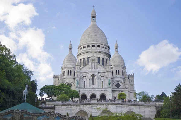 Sacre Coeur Bazilika Párizsban. — Stock Fotó