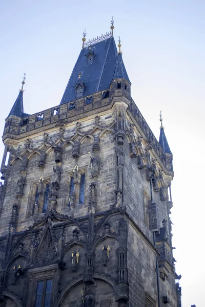 Historic building the Power Tower in Prague. — Stock fotografie