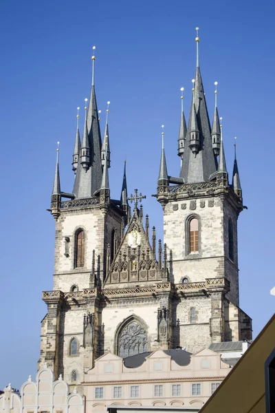 Church of Our Lady before Tyn from Old Town Square, Prague. — Stock fotografie