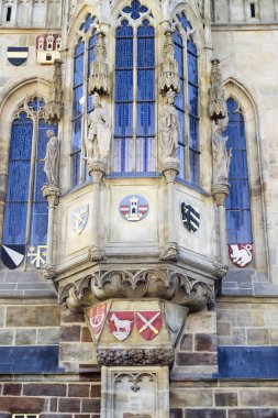 Exterior of the chapel of the town hall in Prague.
