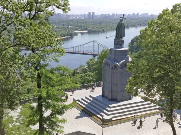 Kiev Ucrânia Junho 2019 Monumento Grande Vladimir Monomakh Reinou Como Imagem De Stock