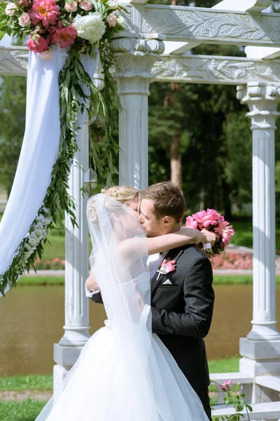 Matrimonio coppia registrazione matrimonio — Foto Stock