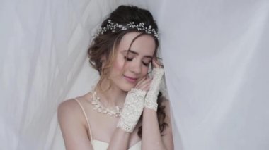 güzel gelin gelinlik Studio poz 