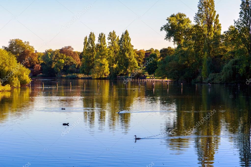 View of The Long Water in Hyde Park