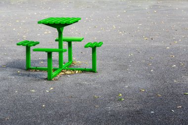 Yeşil Metal tezgah masa seti