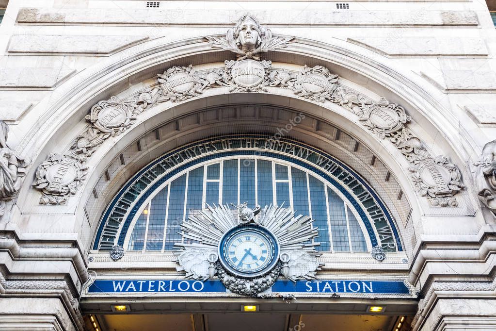 The Victory Arch Above The Entrance to Waterloo Station